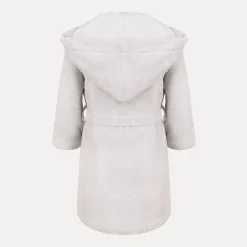 Kinder MÖVE Kinder|Mit Kapuze-Stars Bademantel mit Kapuze grau(silver)