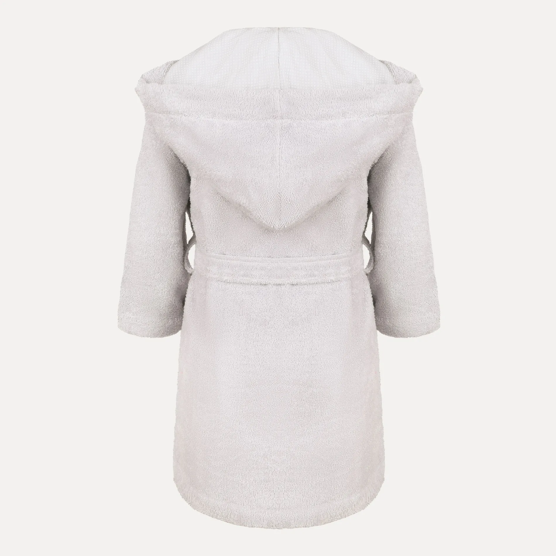 Kinder MÖVE Kinder|Mit Kapuze-Stars Bademantel mit Kapuze grau(silver)