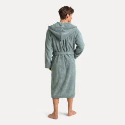Damen MÖVE Damen|Herren-Superwuschel Bademantel mit Kapuze grün(tea)