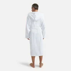 Damen MÖVE Damen|Herren-Superwuschel Bademantel mit Kapuze weiß(snow)