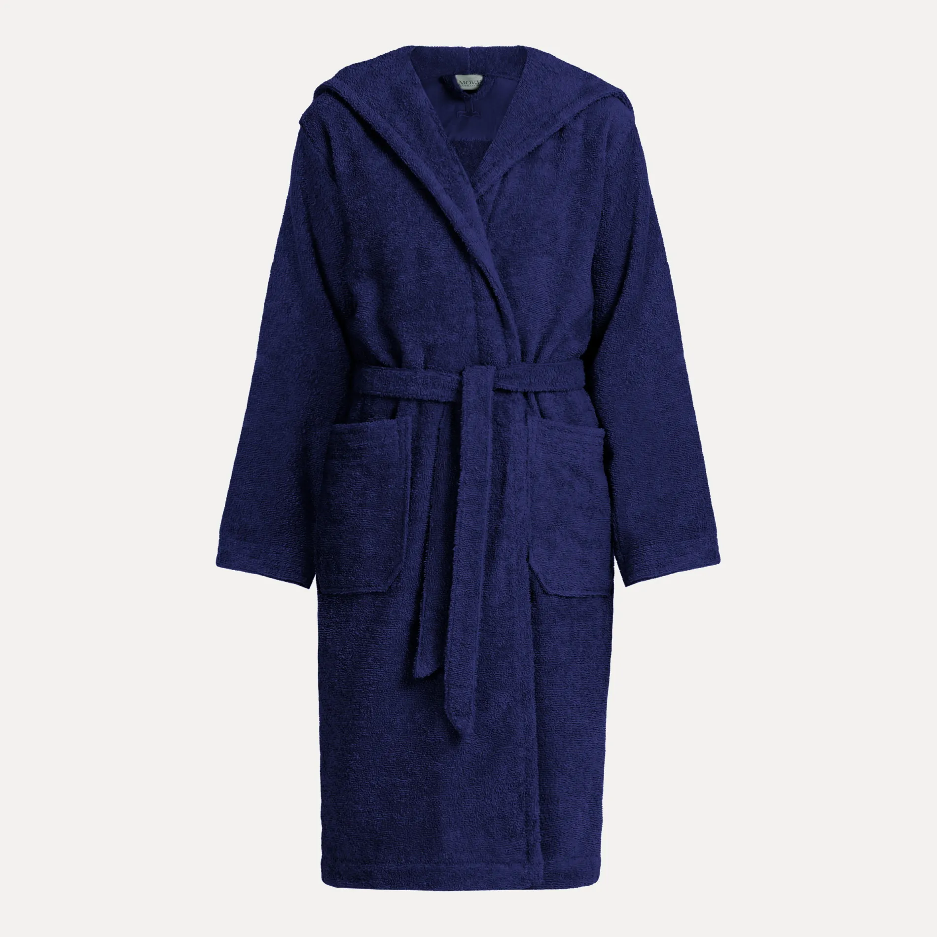 Kinder MÖVE Kinder-Superwuschel Bademantel mit Kapuze blau(deep sea)