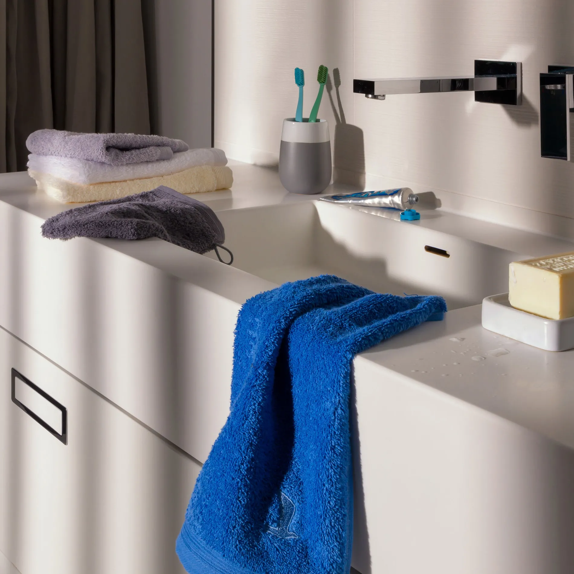 MÖVE Badetücher-Superwuschel Badetuch 100X160 cm(stone)