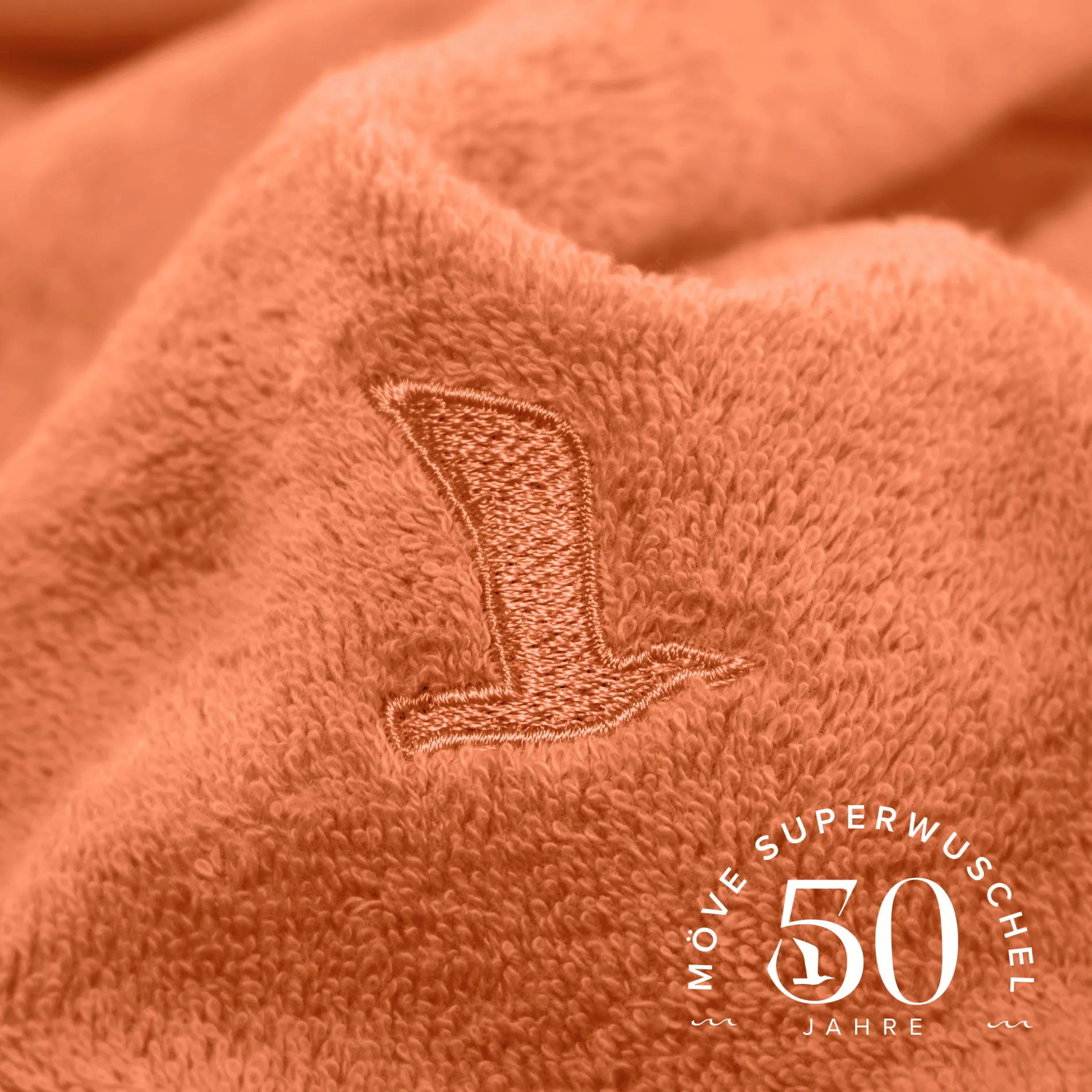 MÖVE Saunatücher-Superwuschel Saunatuch 80X200 cm(apfelsine)