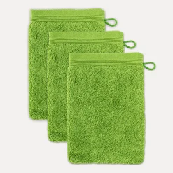 MÖVE Handtuchsets|Waschhandschuhe-Superwuschel Waschhandschuhset 3-TLG(peridot)