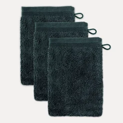 MÖVE Handtuchsets|Waschhandschuhe-Superwuschel Waschhandschuhset 3-TLG(dark grey)