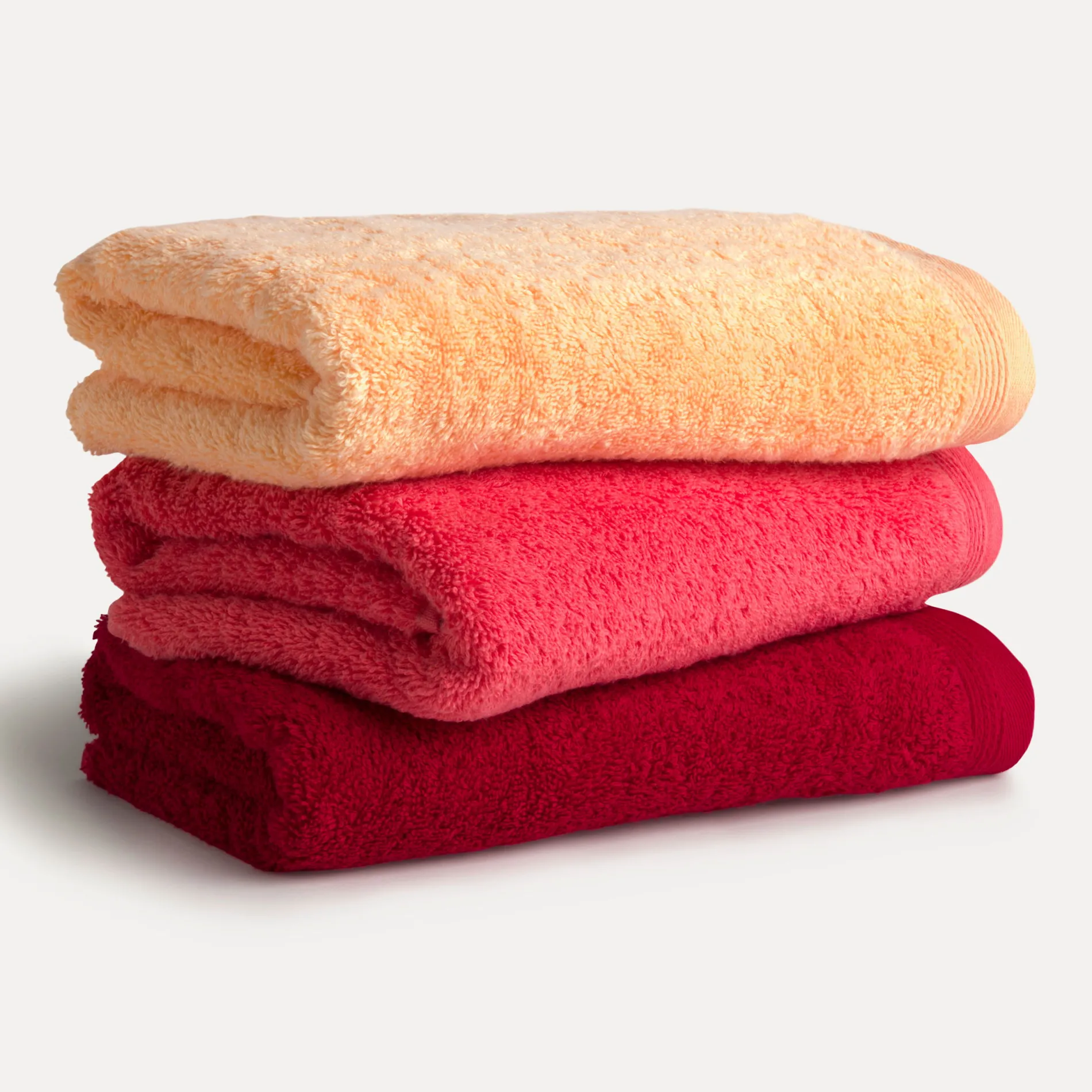 MÖVE Handtuchsets|Kleine Handtücher-Superwuschel Waschhandschuhset 3-TLG(peach fuzz)