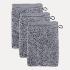 MÖVE Handtuchsets|Waschhandschuhe-Superwuschel Waschhandschuhset 3-TLG(stone)