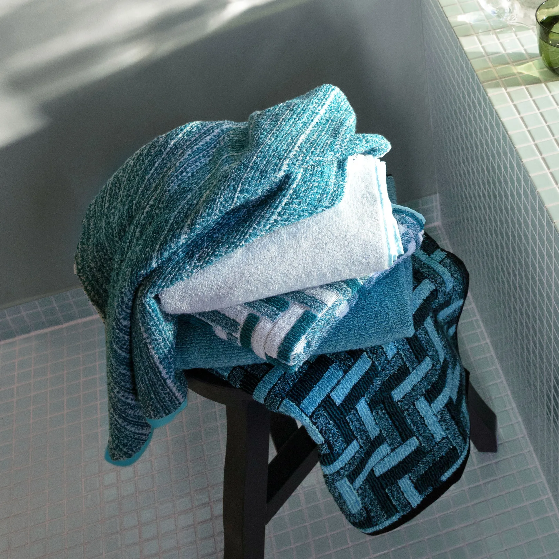 MÖVE Duschtücher-Tide Duschtuch 67X140 cm(lagoon/aqua)