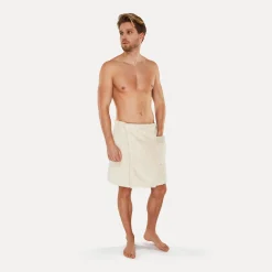 Herren MÖVE Herren|Saunabademäntel-Wellness Kilt Gr. 48/56(nature)
