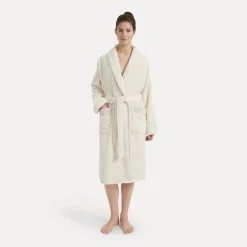 Damen MÖVE Damen|Herren-Wellness Schalkragenmantel beige(nature)